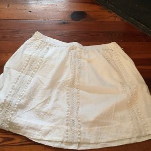White J. Crew skirt